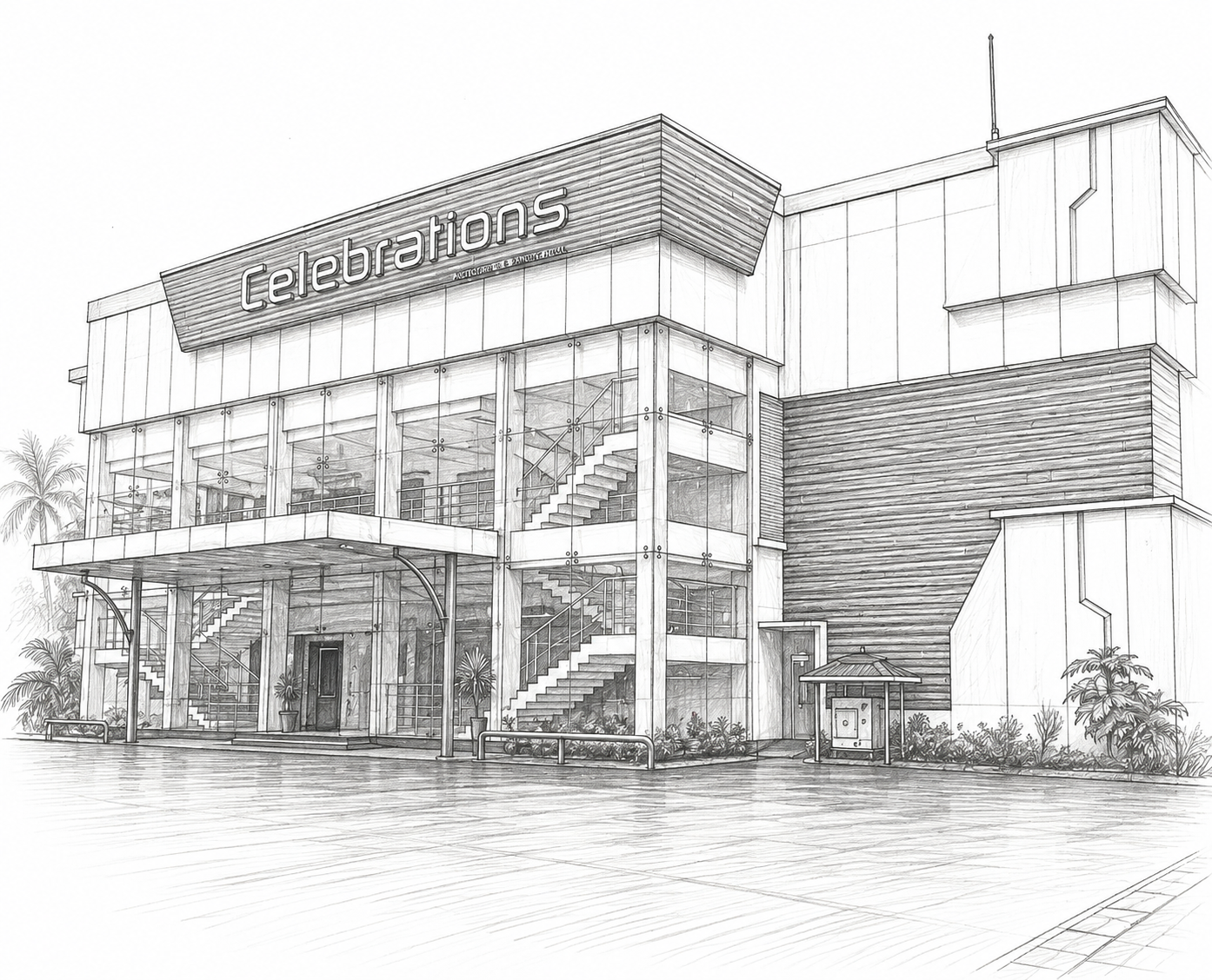 Illustration of Celebrations Auditorium